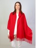 Cashmere-Blend Solid Coloured Scarf W/ Tassels